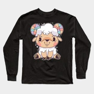 cute Aries funny cartoon Long Sleeve T-Shirt